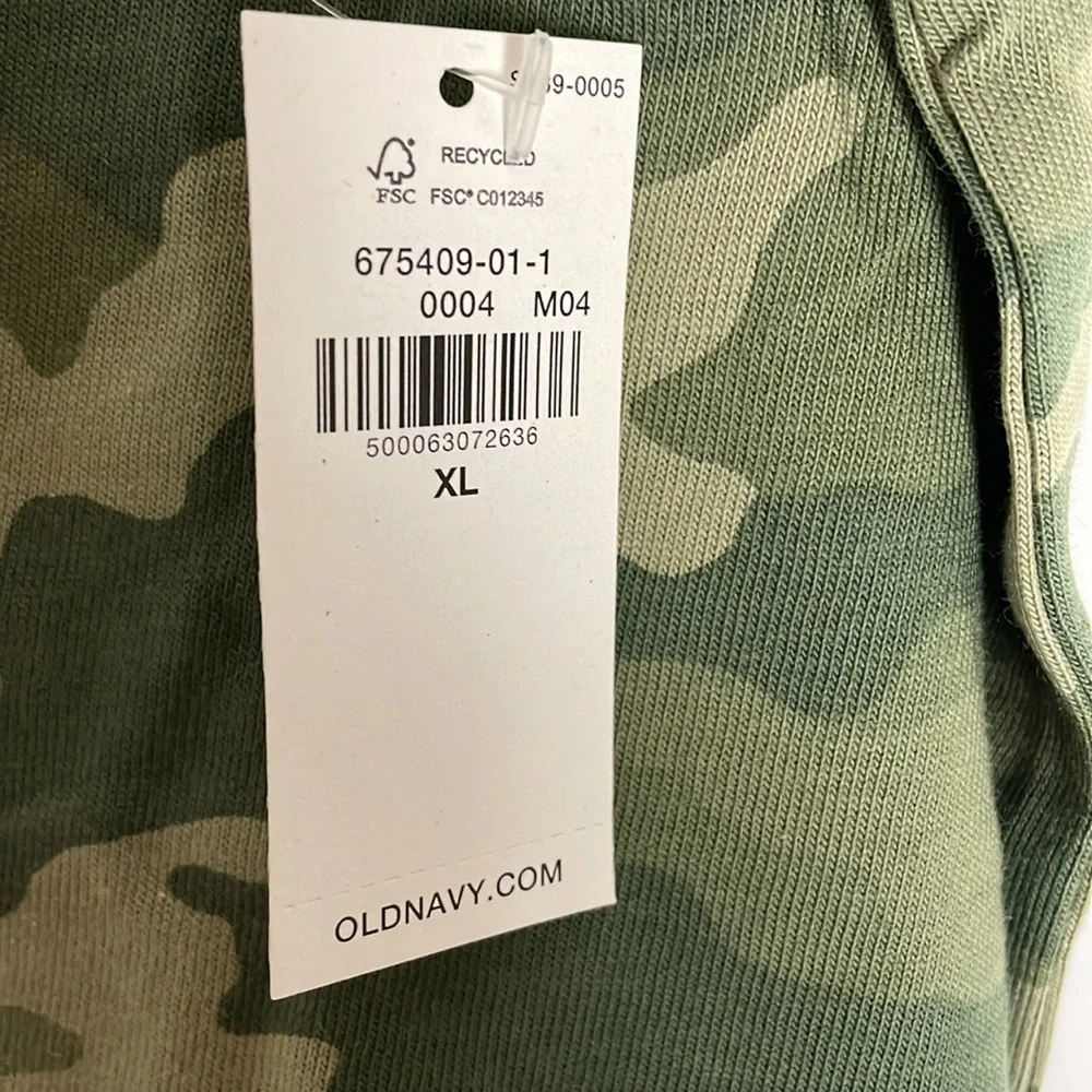 New Cute Old Navy Olive Camo Comfy T shirt Mini Dress Size XL - Picture 4 of 7